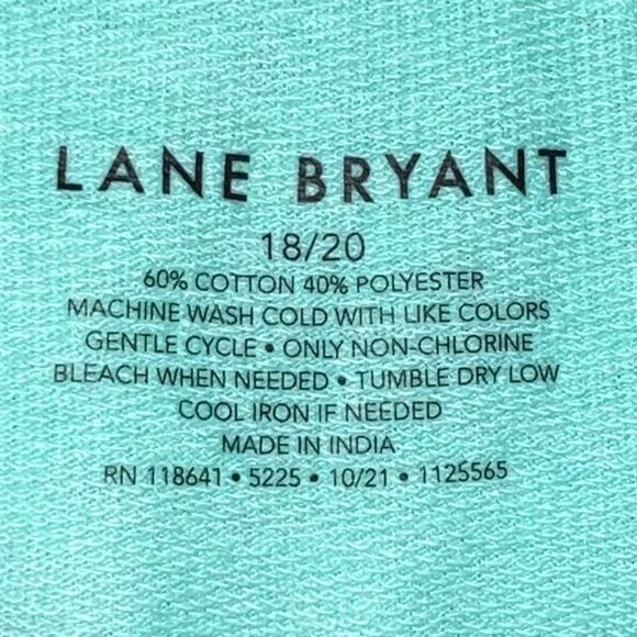 Lane Bryant Livi Activewear Poof Short Sleeve Banded Bottom Slub Shirt (18/20) - Picture 6 of 10